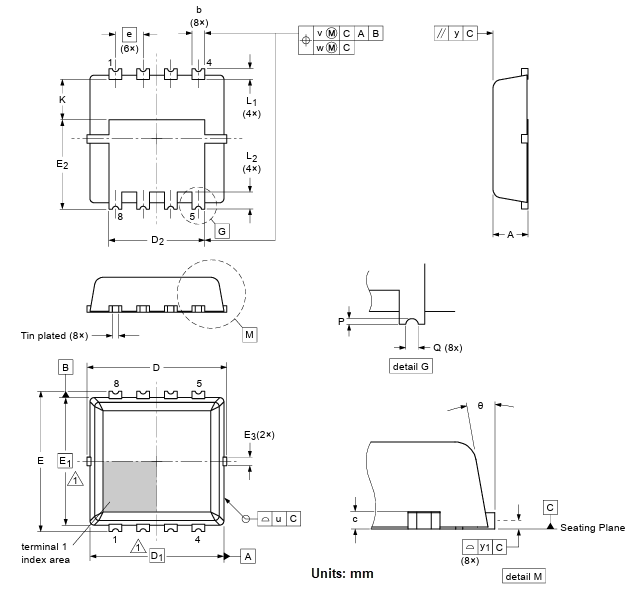 Technische Zeichnung - Nexperia BUK6Q12-40PJ MOSFET